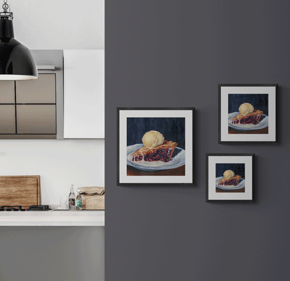 Cheery Pie with Ice Cream on top