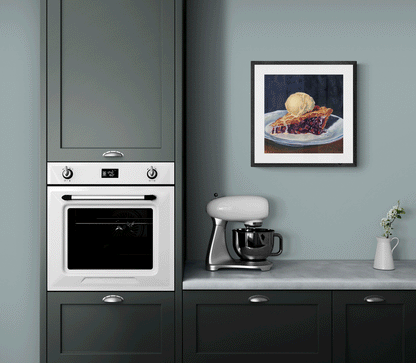 Cheery Pie with Ice Cream on top