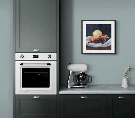 Cheery Pie with Ice Cream on top